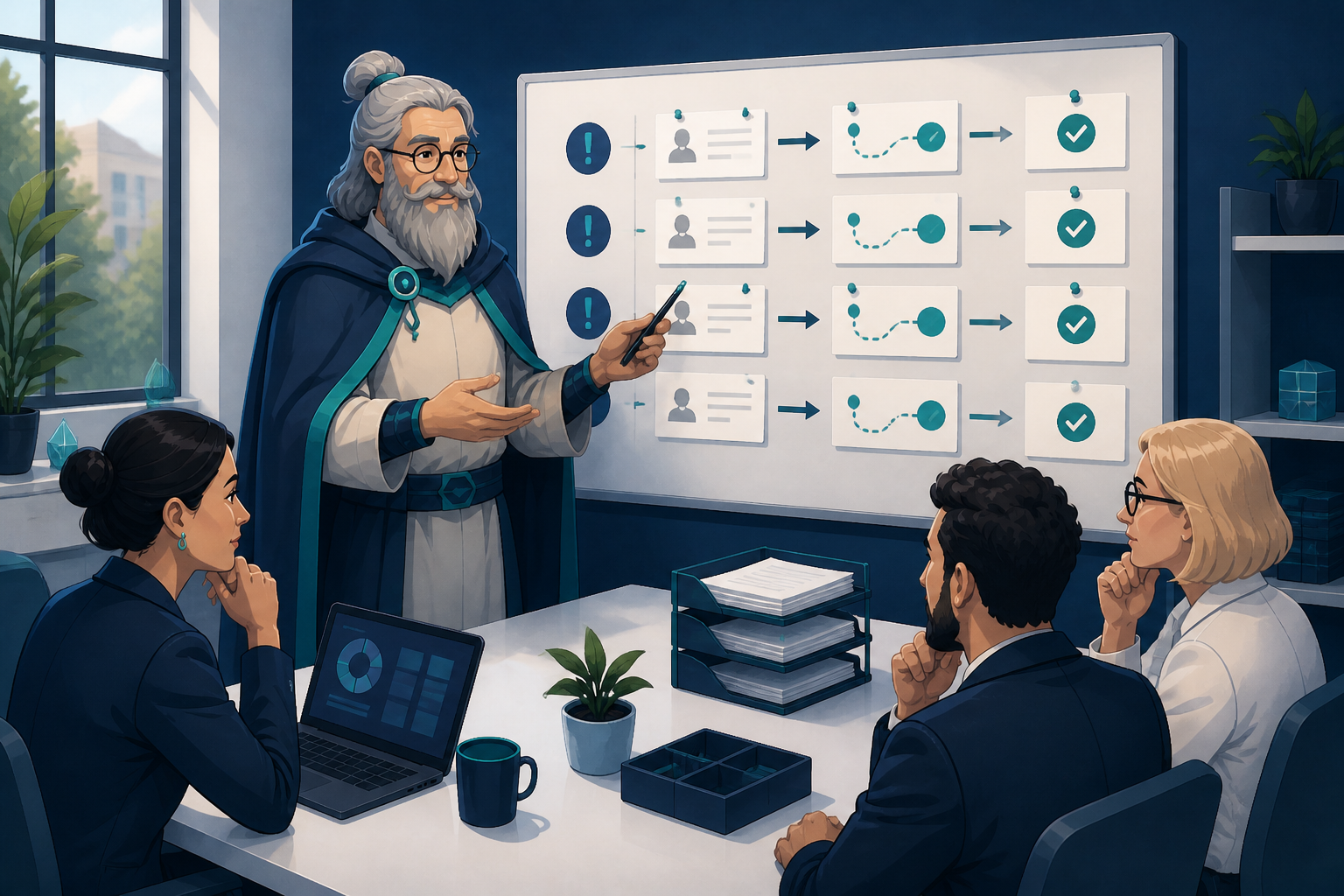 Analix examine un tableau de réclamations reliées à un processus dans un bureau, pour prioriser une amélioration opérationnelle.